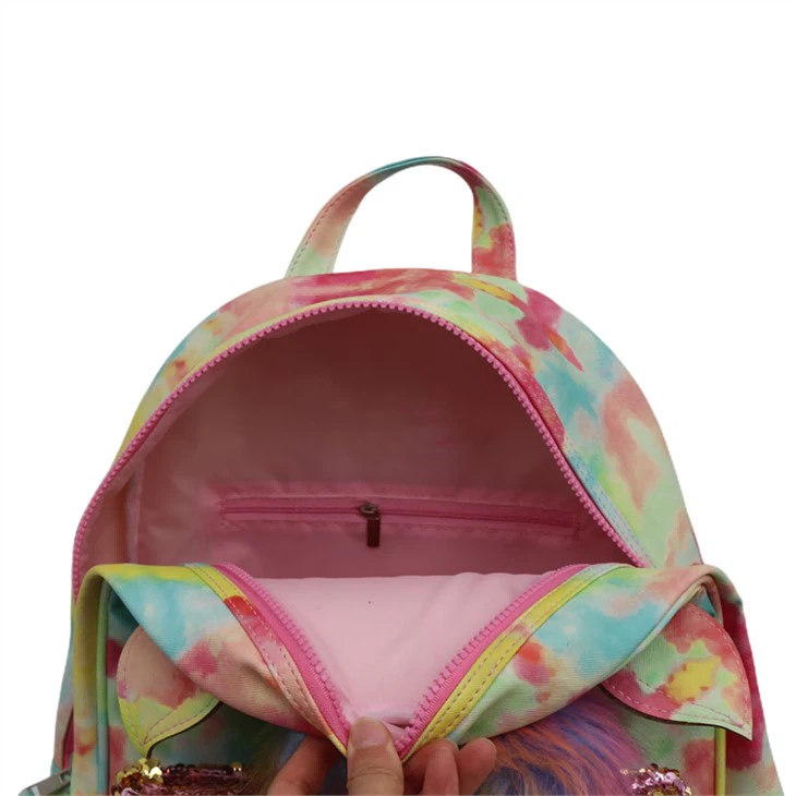 Sparkly Plush Unicorn Backpack With Ears