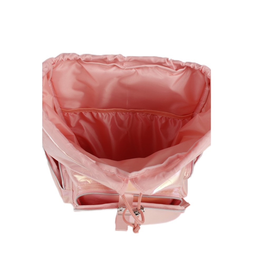 Official Disney Mickey Mouse Backpack - Pearlized Pink W/ Silver Hardware & Embossed Design | Chic Glam Style high quality