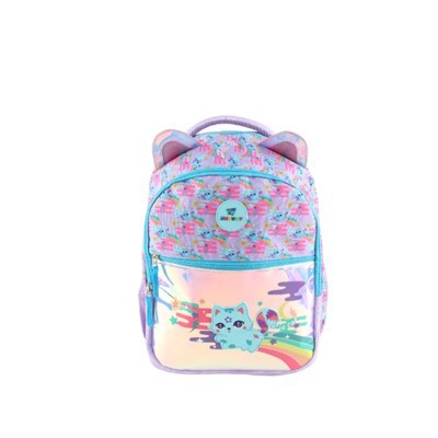 Sparkly Purple Cat Backpack - Cute & Functional School Bag For Girls
